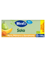 Pack Hero Solo Pera, Plátano y Zanahoria 6x120g