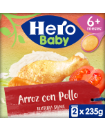 Tarrito Hero Baby Arroz con pollo 2x235g