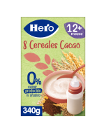 Papillas Hero Baby 8 Cereales Cacao