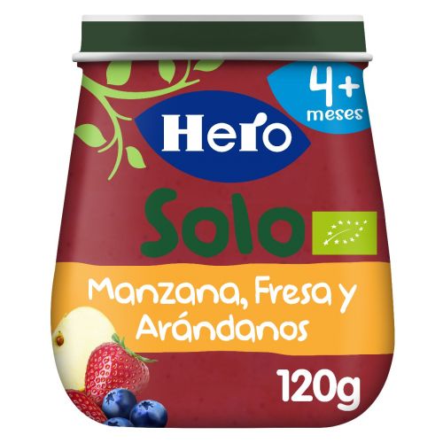 Hero Baby Tarrito de Manzana, Plátano y Yogur, 120g (Bio) 