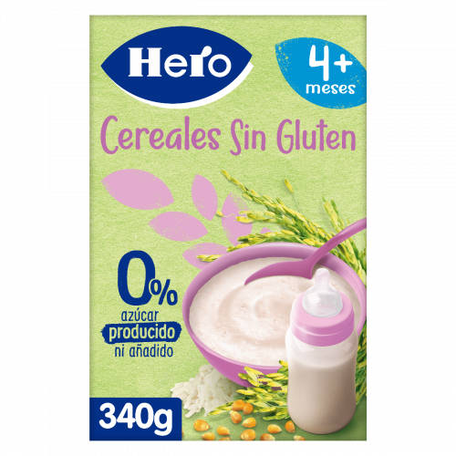 Papilla 8 cereales sin azúcares añadidos Hero Baby caja 410 g -  Supermercados DIA